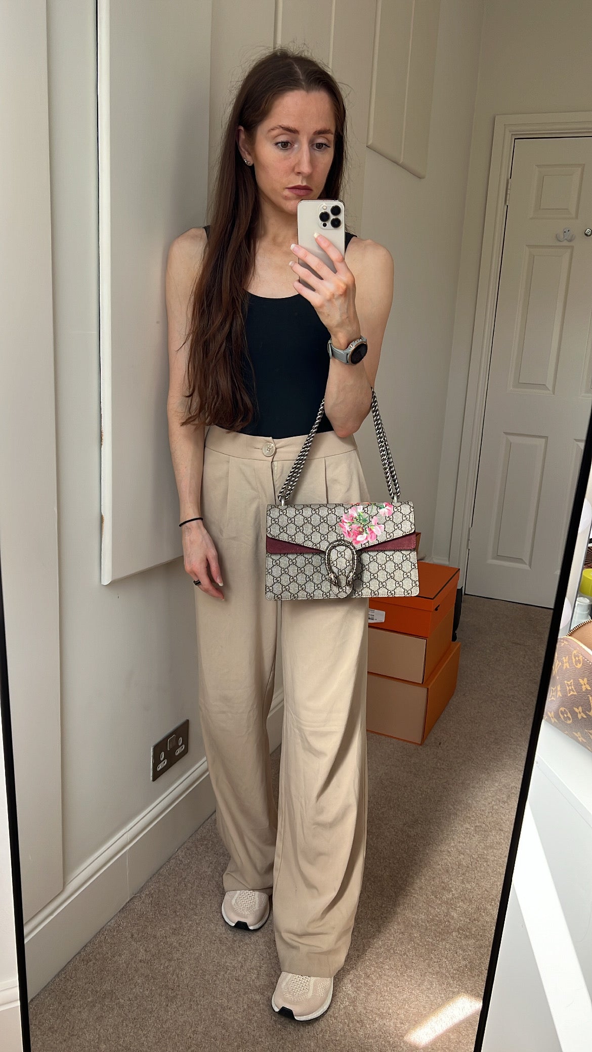 Luxury Gucci Dionysus GG Blooms Small Shoulder Bag