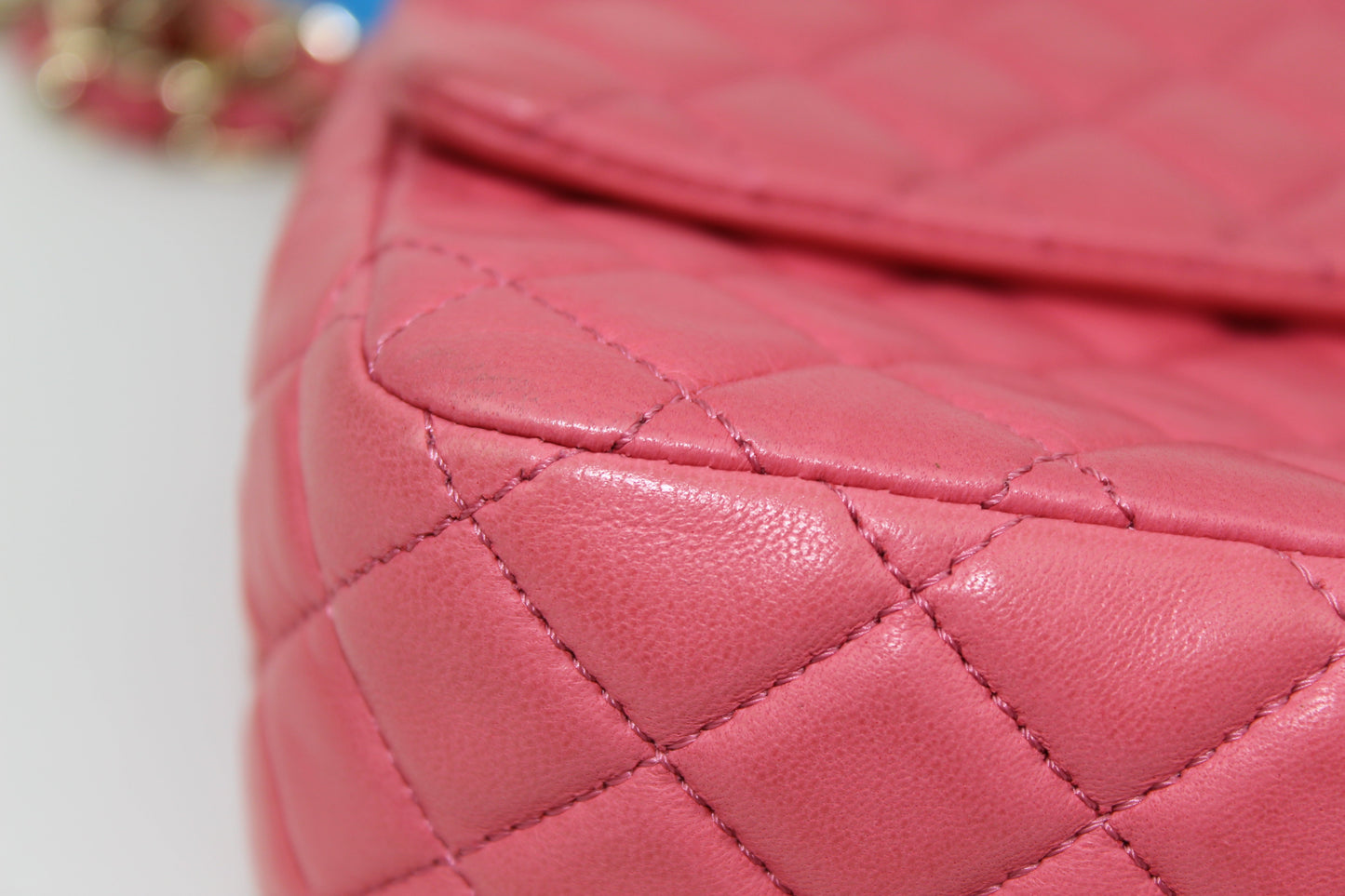 CHANEL SMALL LAMBSKIN FLAP BAG IN PINK