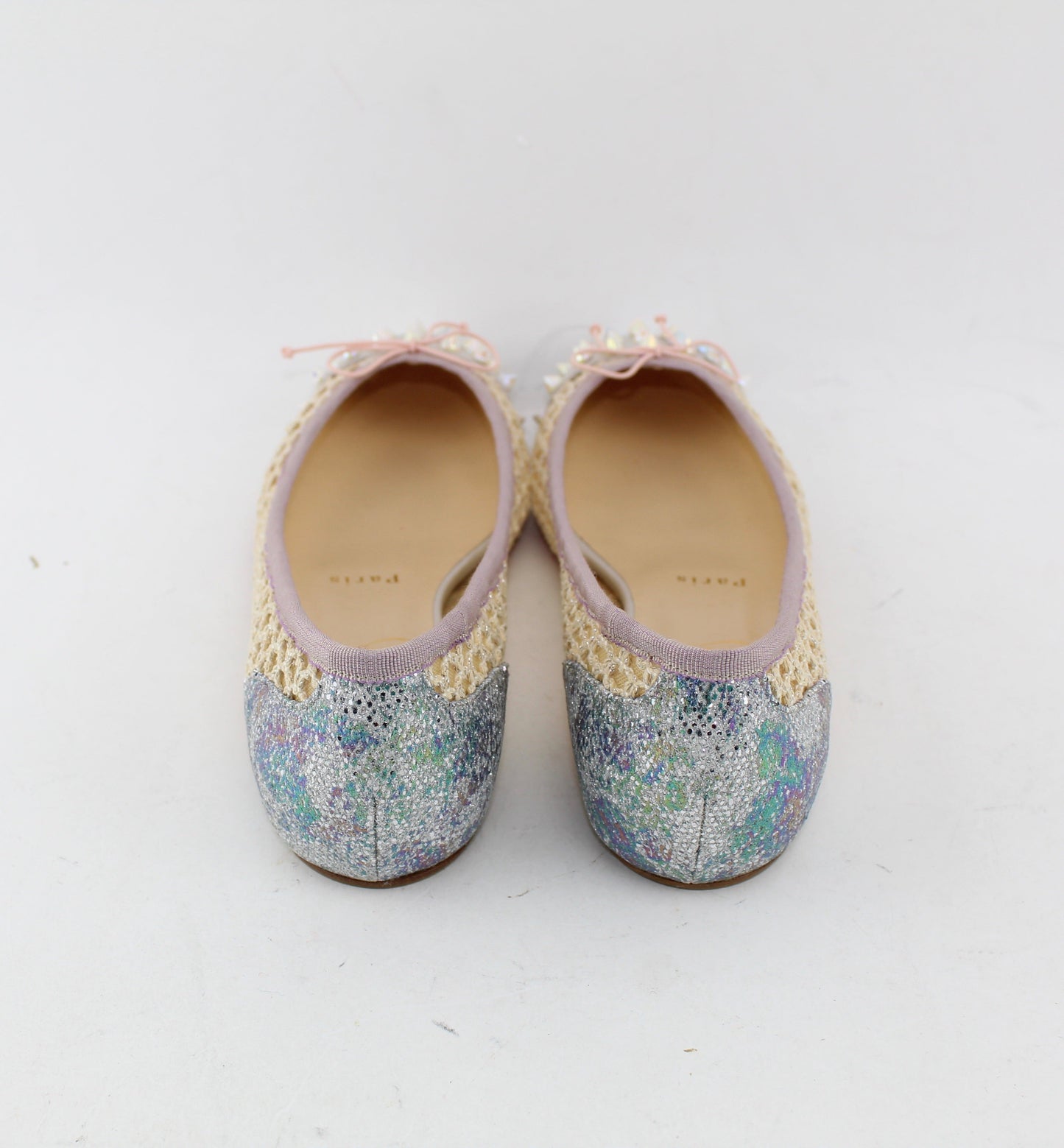 CHRISTIAN LOUBOUTIN MIX FLAT CALF/KNOT SIZE 37
