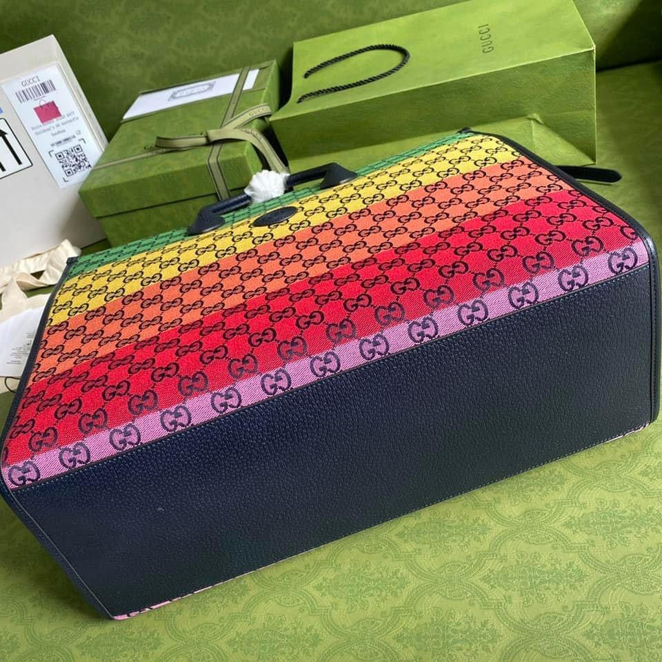 Luxury Gucci Multicolor Large Tote Bag