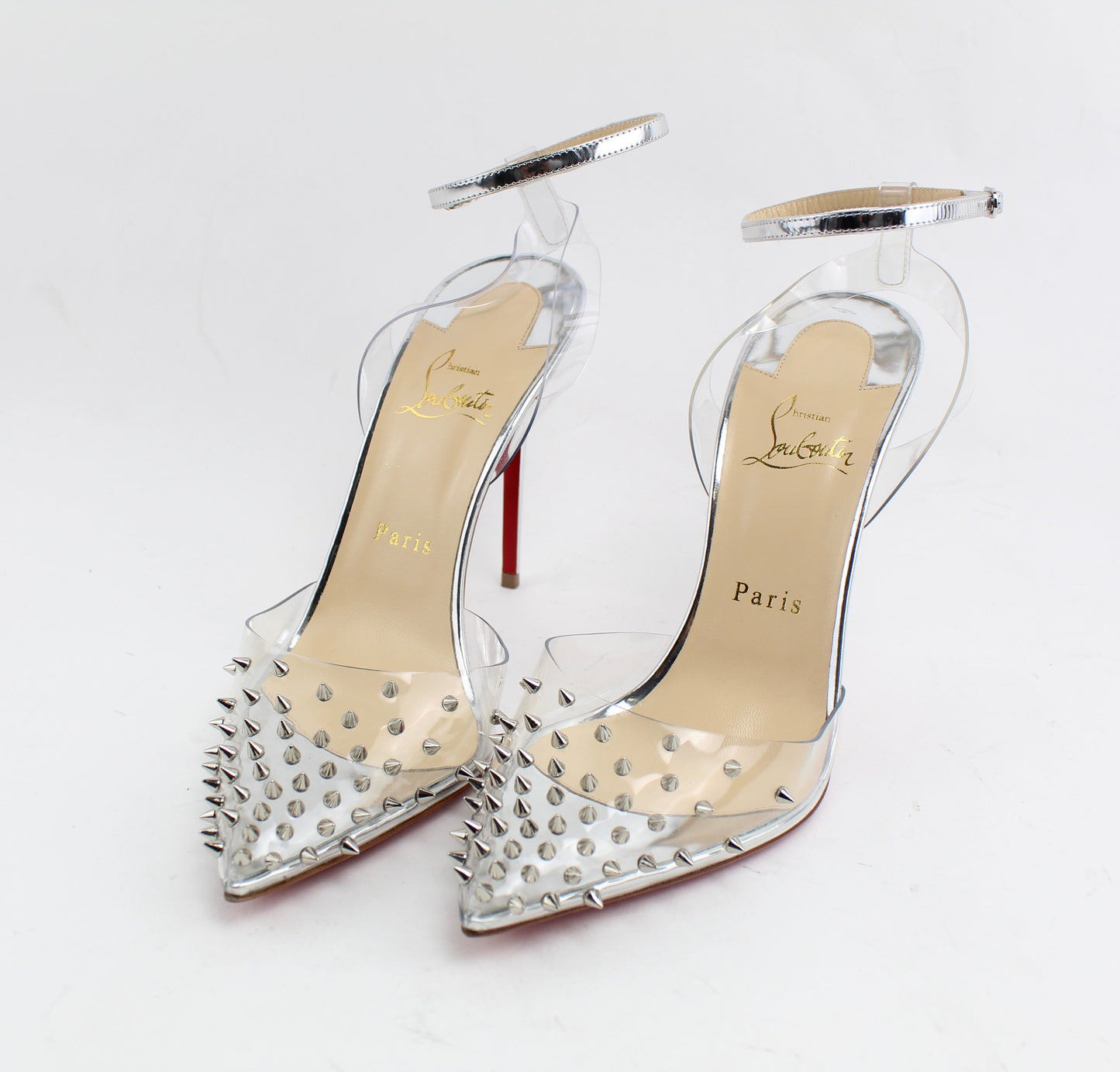 CHRISTIAN LOUBOUTIN SPIKOO 100MM  PVC SIZE 39