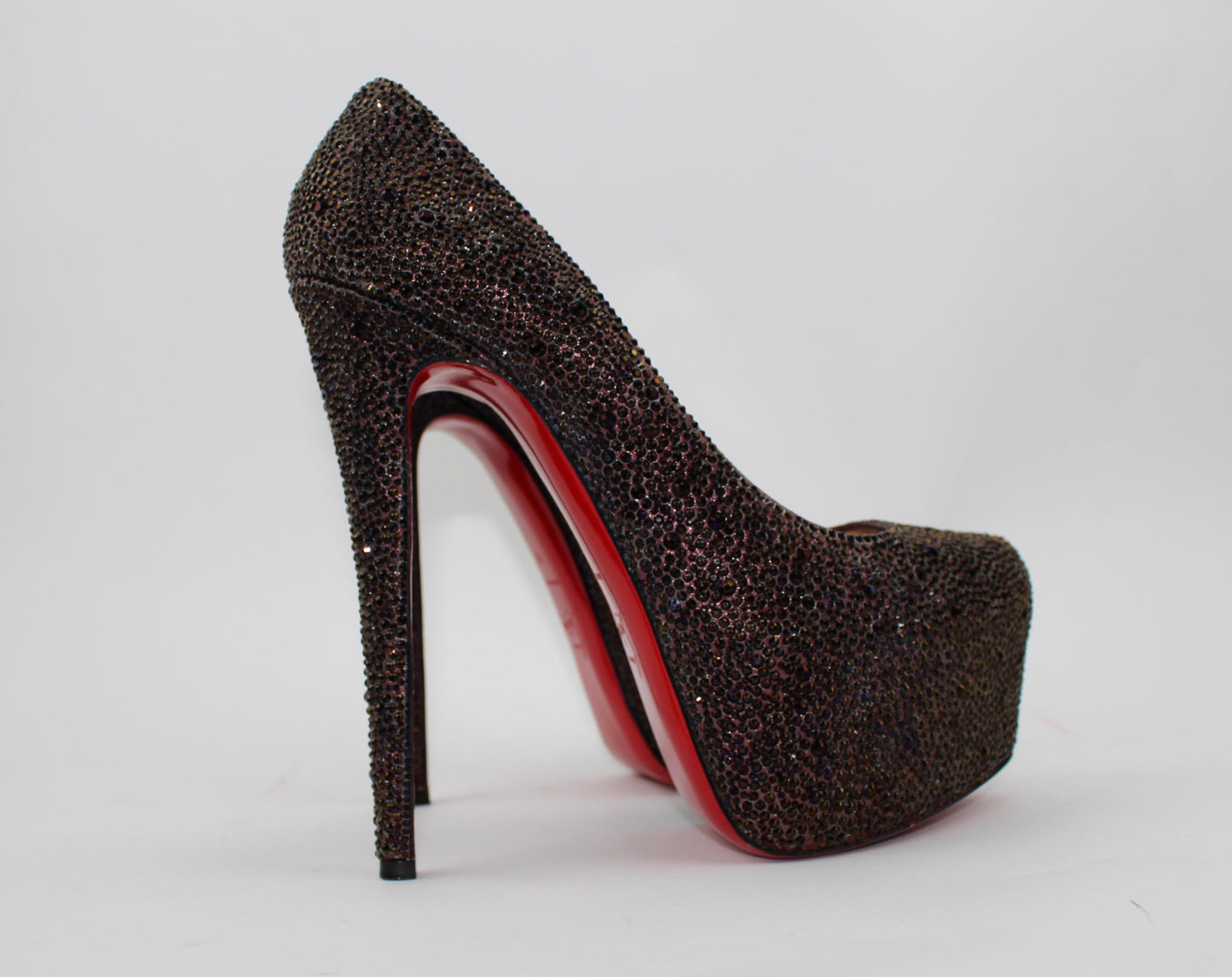 CHRISTIAN LOUBOUTIN DAFFODILE STRASS 160 PLATFORM PUMPS