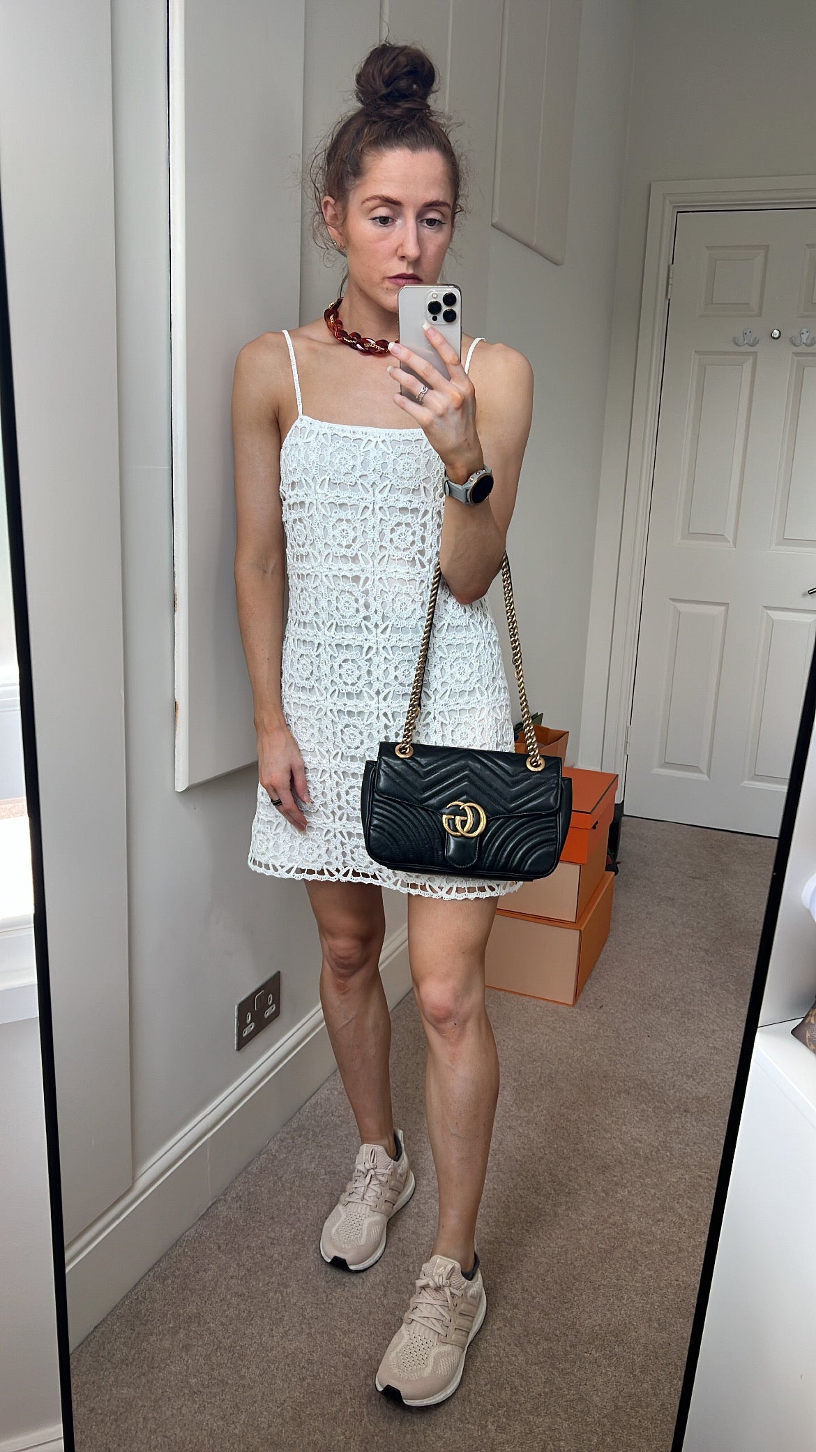 Luxury Gucci GG Black Marmont Small Shoulder Bag