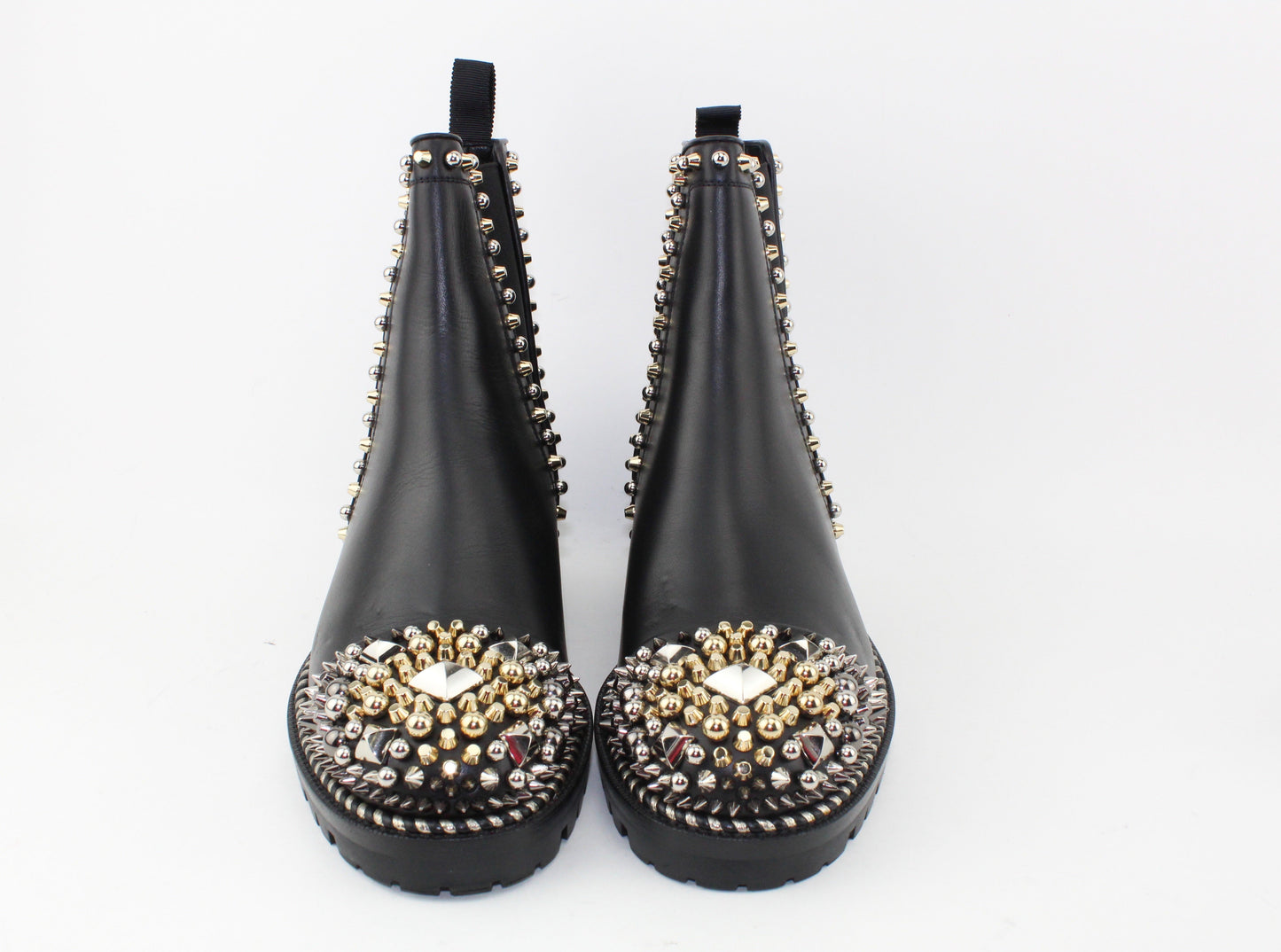 CHRISTIAN LOUBOUTIN CHASE A CLOU FLAT BOOTS
