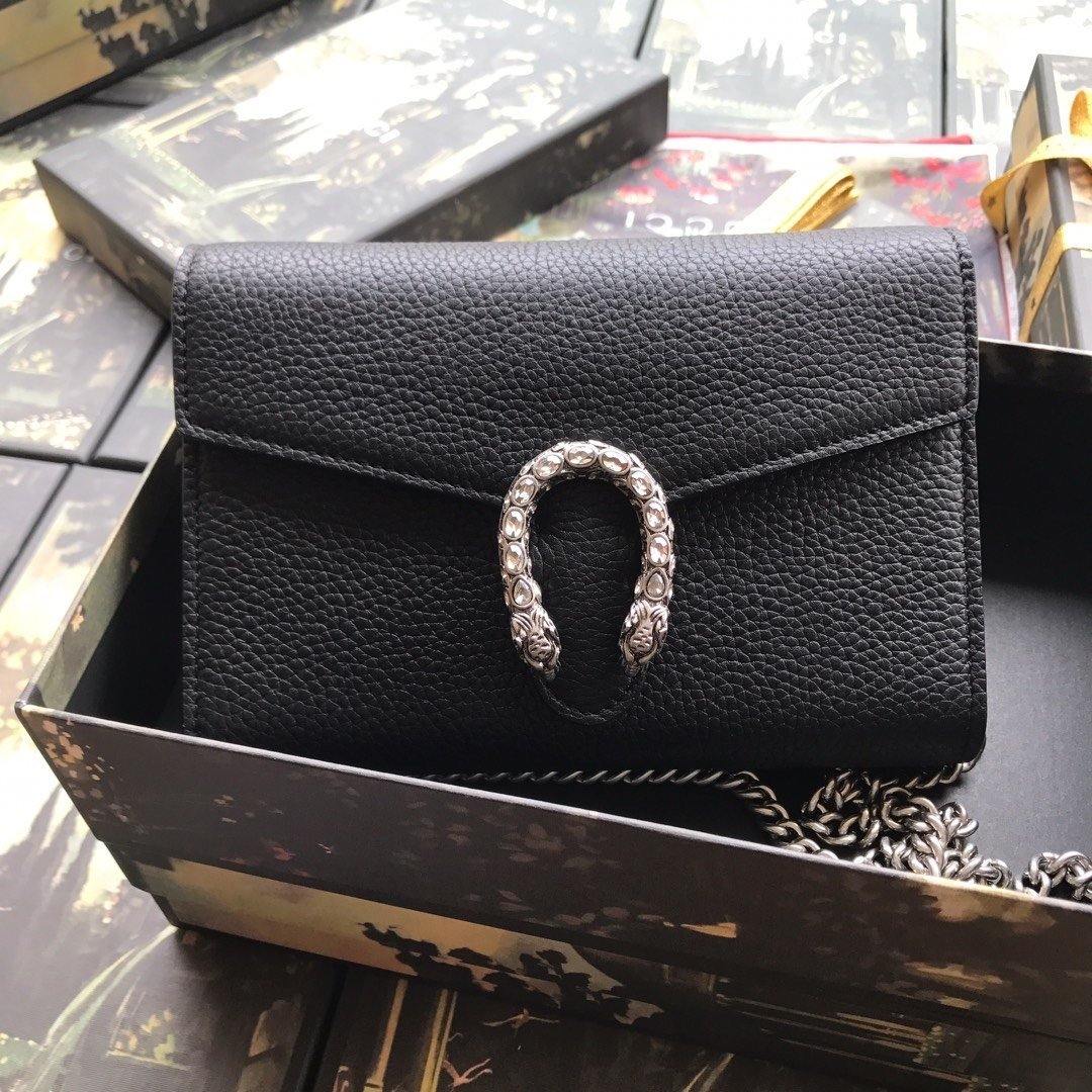 Luxury Gucci Dionysus Leather Super Mini Bag