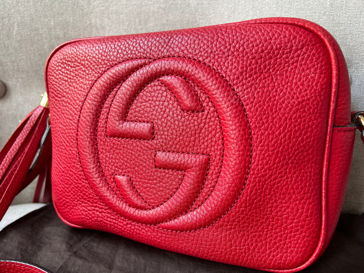 Luxury Gucci Red Soho Disco ( 1050)