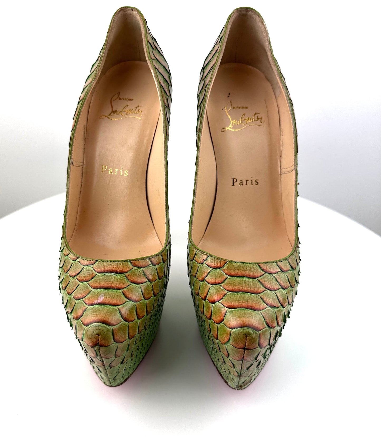 Christian Louboutin Snake skin Daffodiles