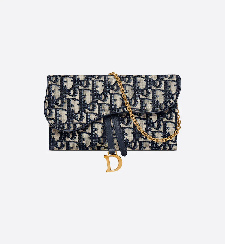Dior Long Saddle Wallet on Chain