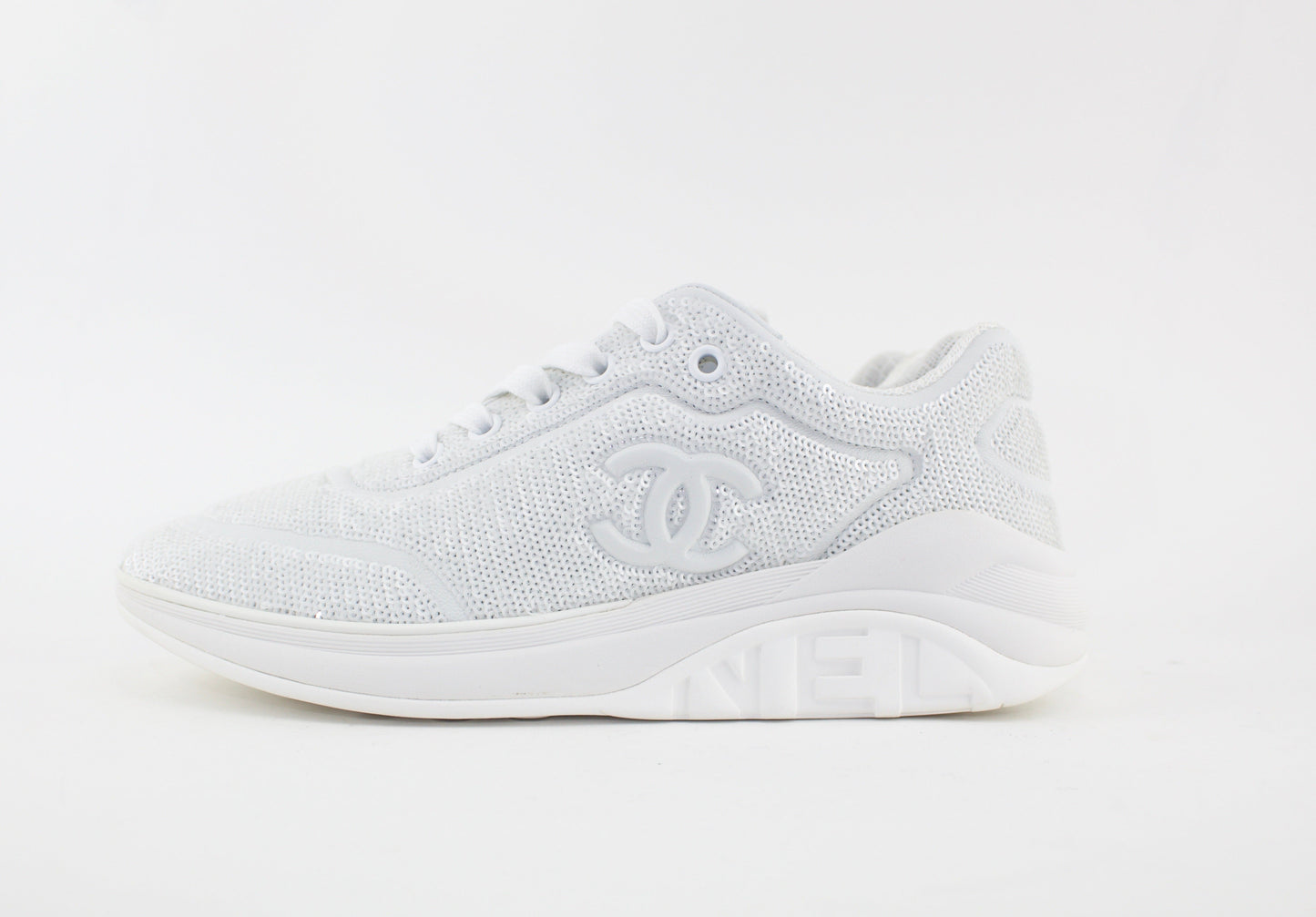 CHANEL SEQUINED TRAINERS
