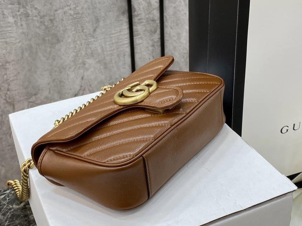 Luxury Gucci Marmont Small Matelassé Shoulder Bag