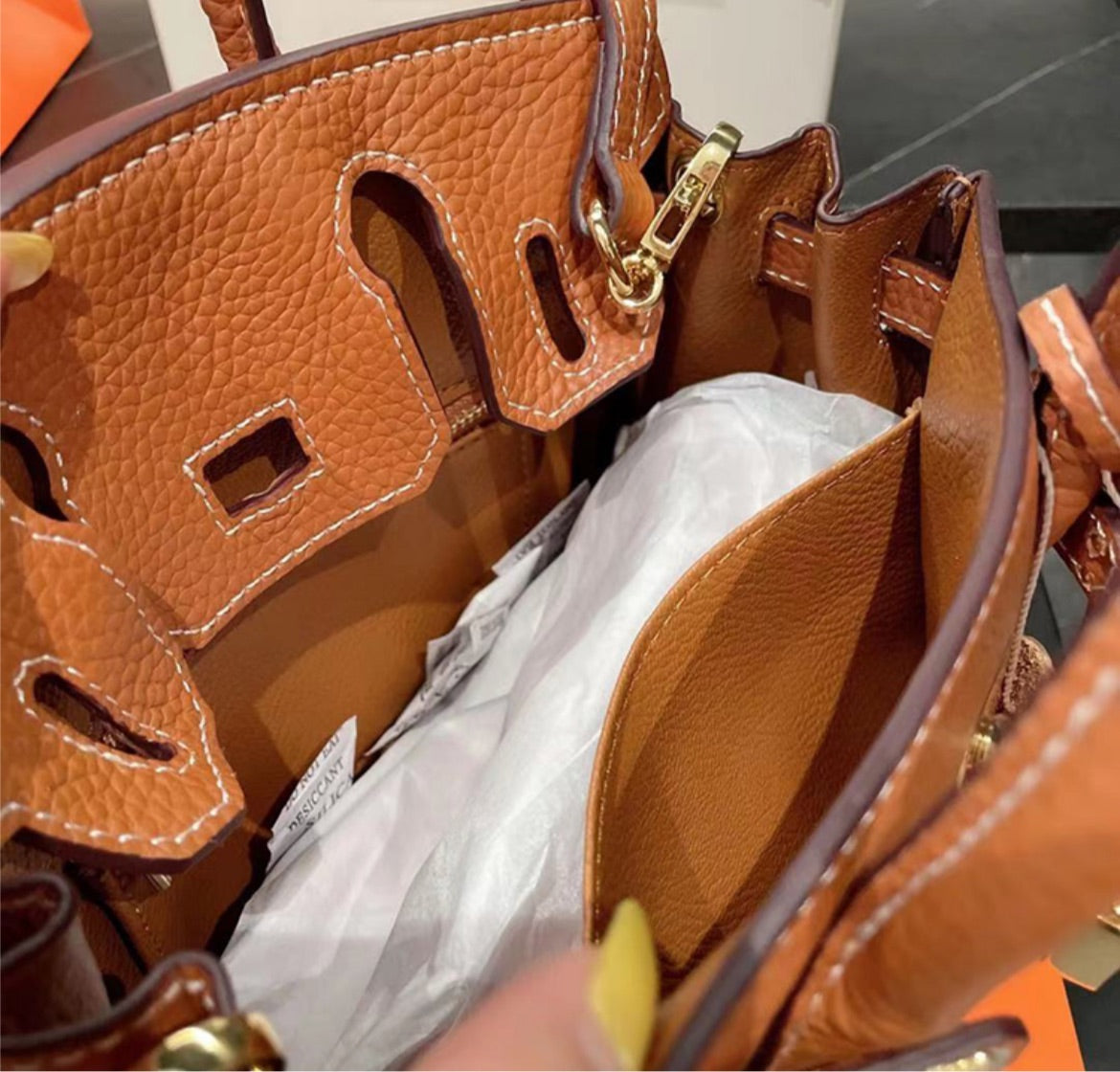 Leather Luxury Hermes woman shoulder handbag