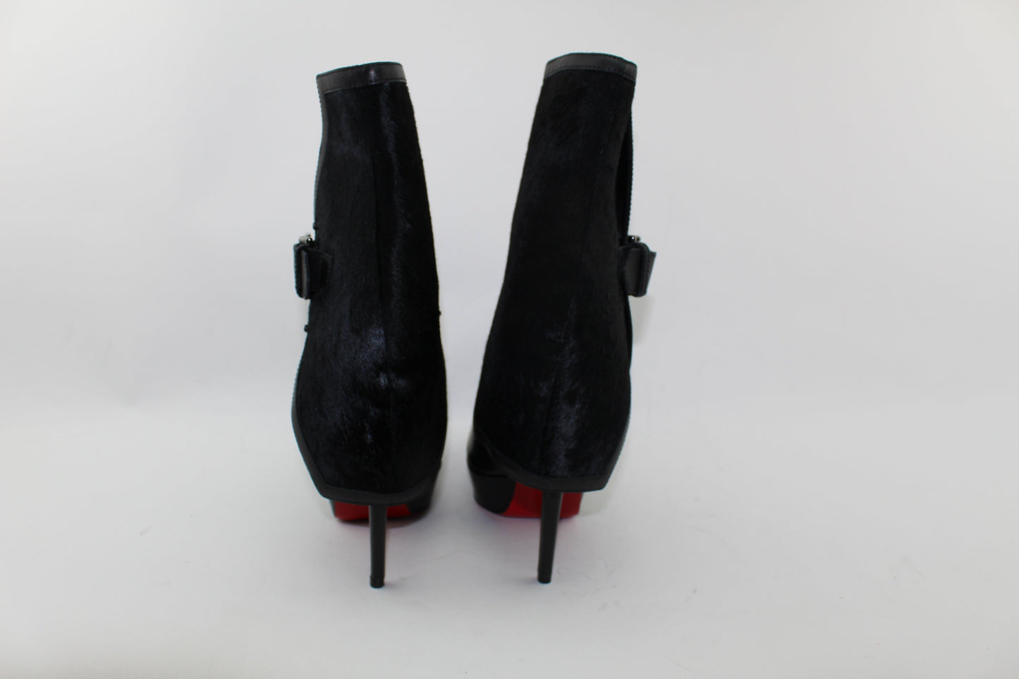 CHRISTIAN LOUBOUTIN BLACK ARMONY 140MM BOOTS