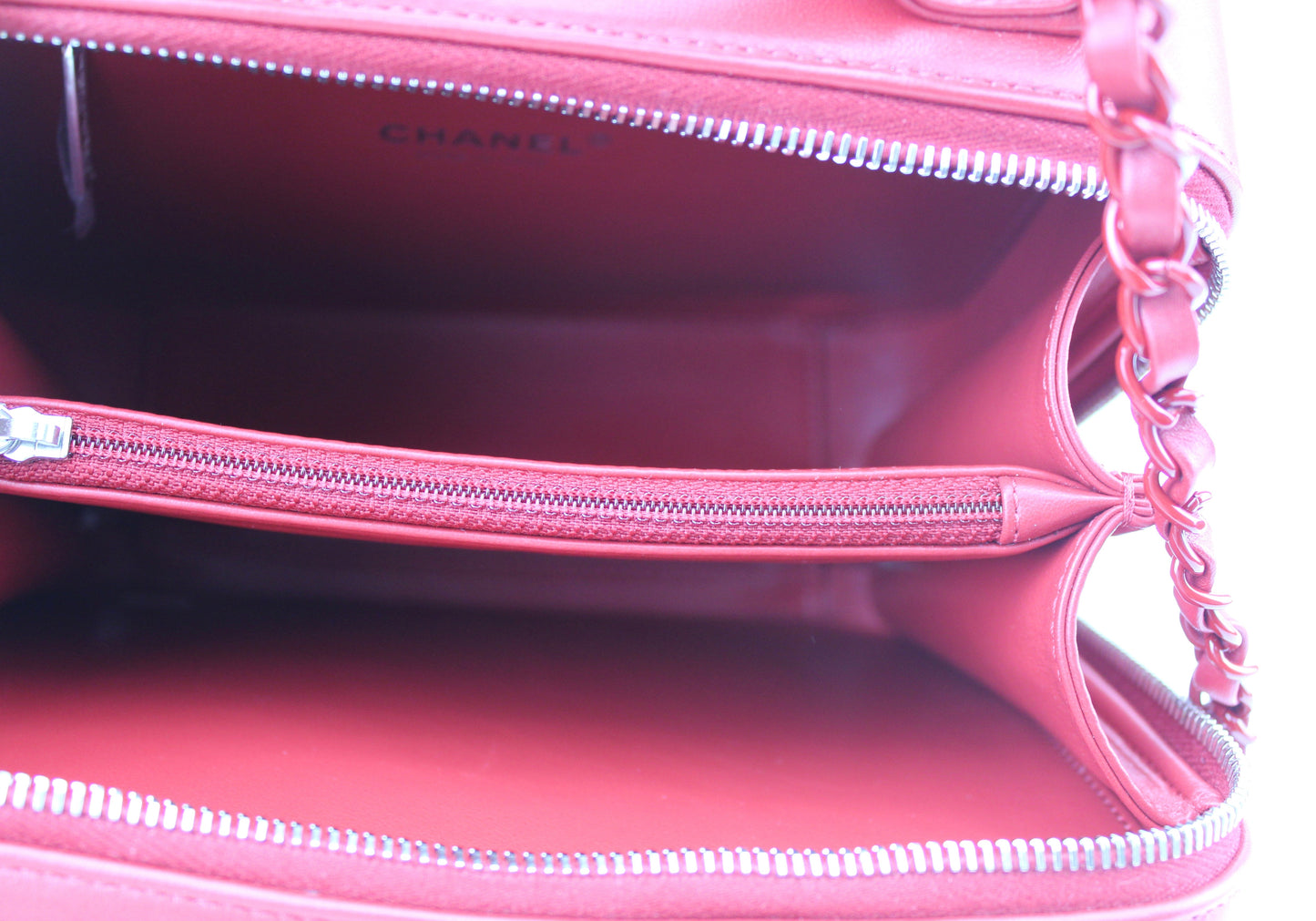 Chanel Medium Dark Red Vanity Case