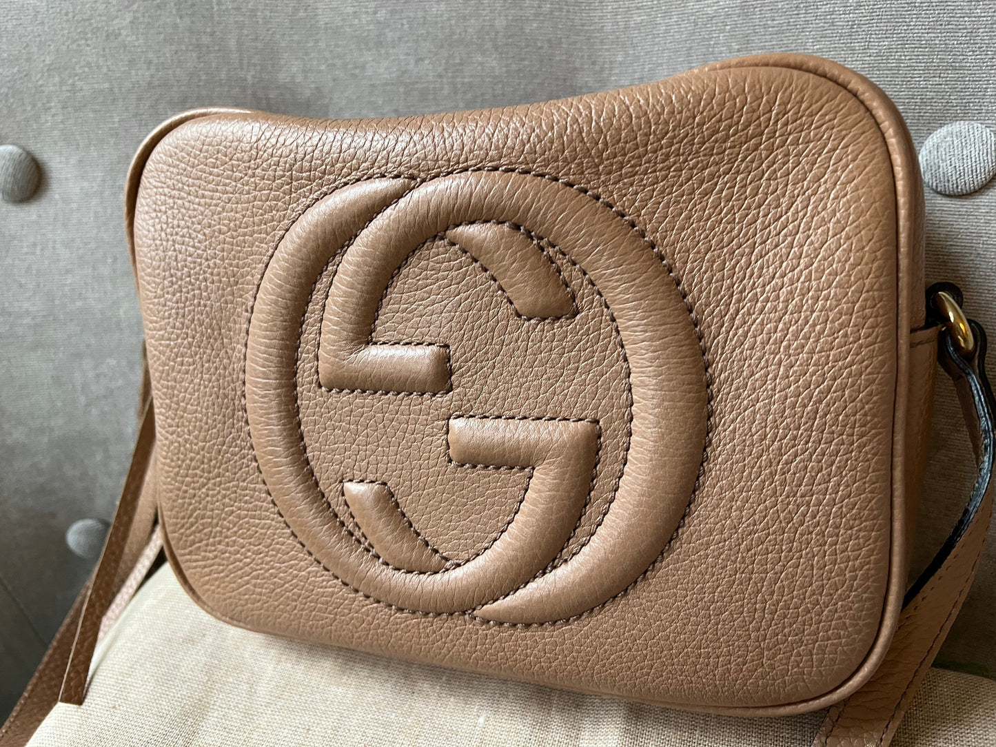 Luxury Gucci Rose Beige Soho Disco ( 1050)