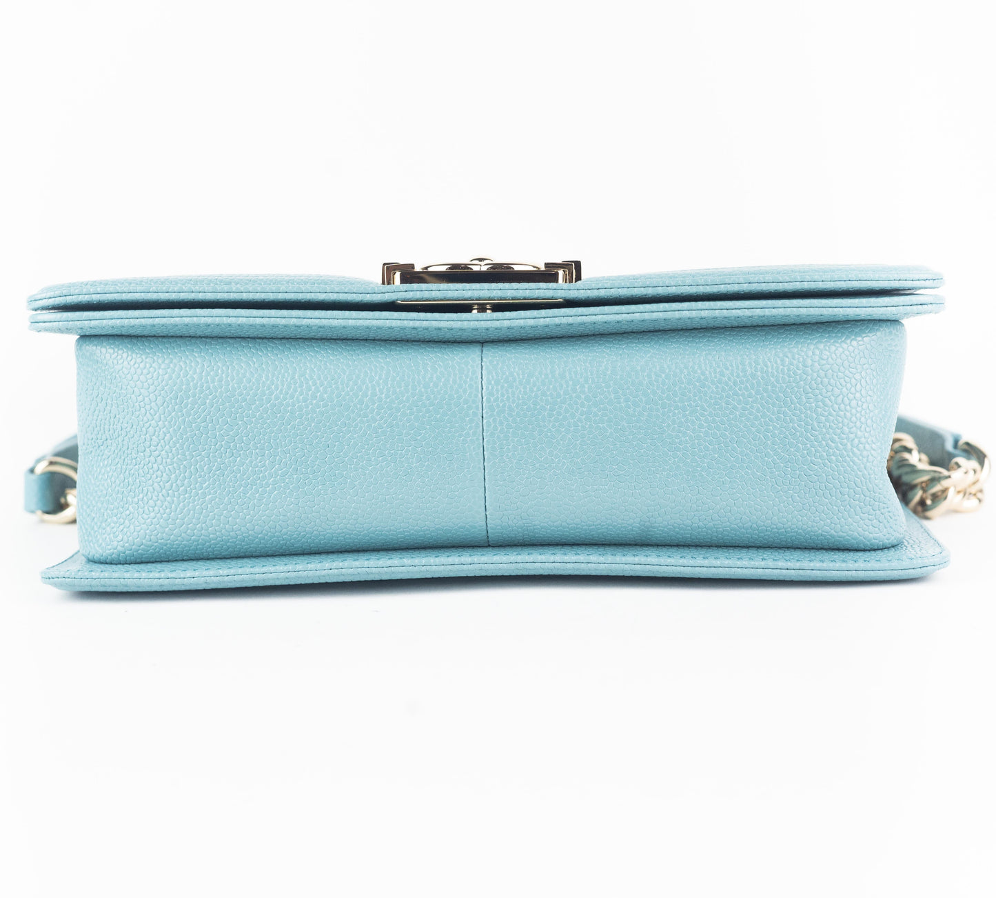 Chanel Medium Caviar Boy Bag blue