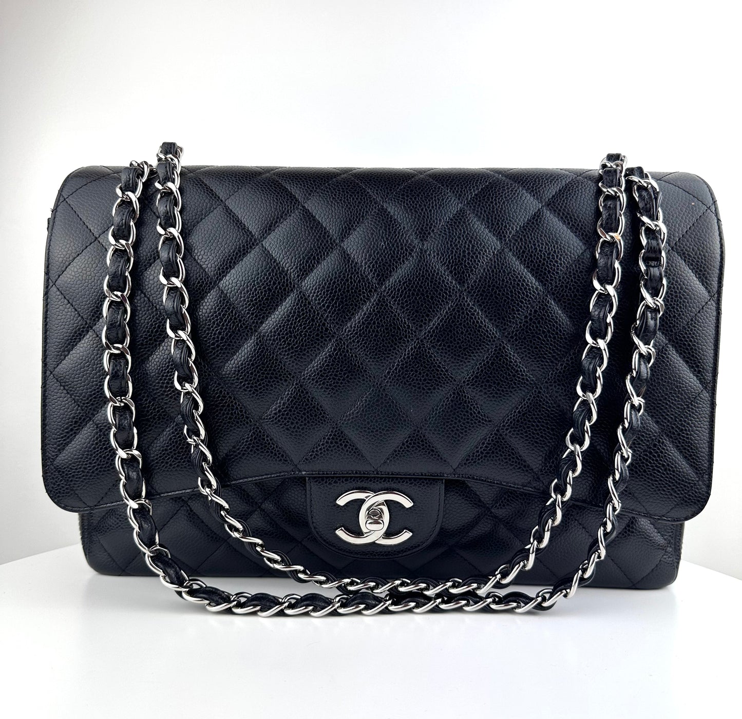 Chanel Classic Maxi Double Flap Bag Black