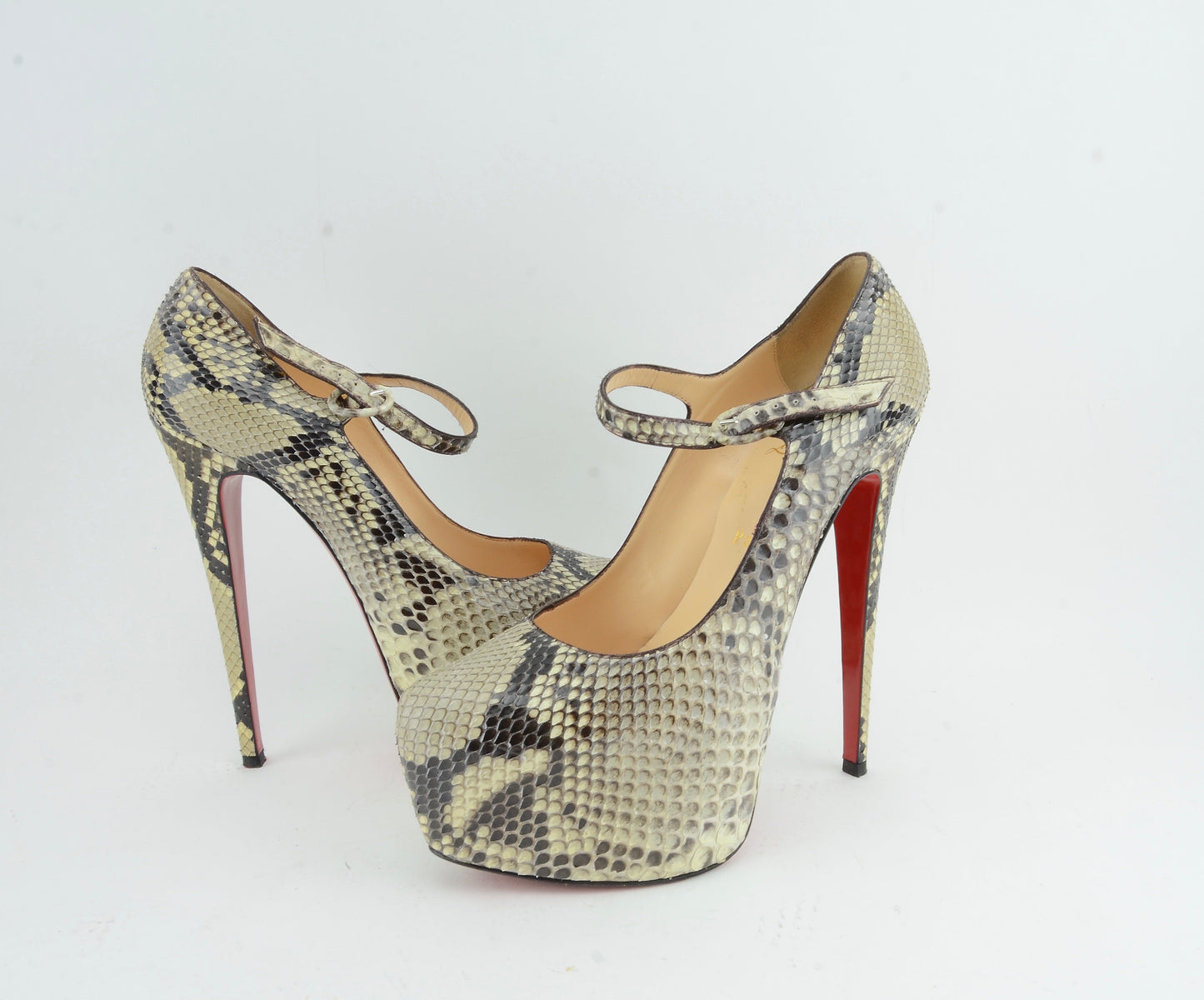 CHRISTIAN LOUBOUTIN LADY DAF 160 PYTHON