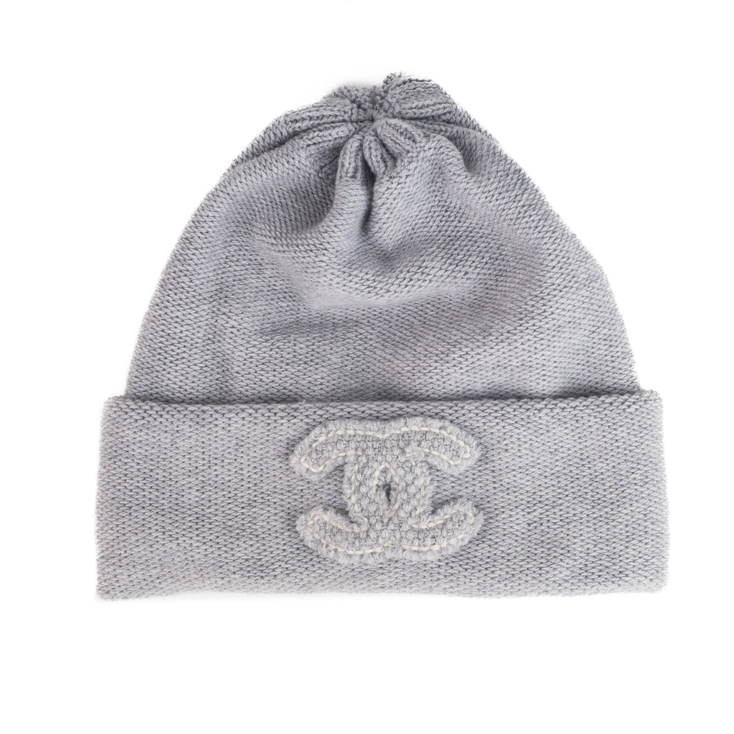 Chanel Grey Beanie Hat