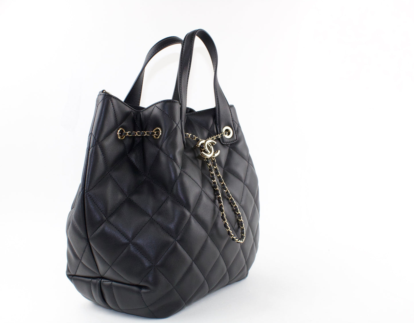 Chanel Lambskin Dweller Drawstring Bag