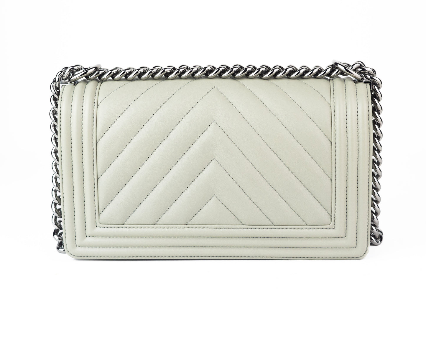 Chanel Chevron Medium Quilted Boy Bag