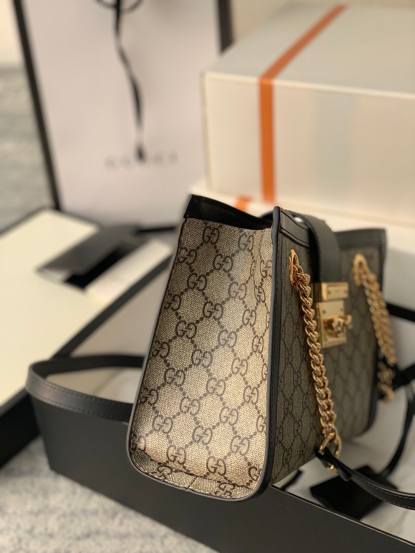 Luxury Gucci Padlock GG Small Shoulder Bag