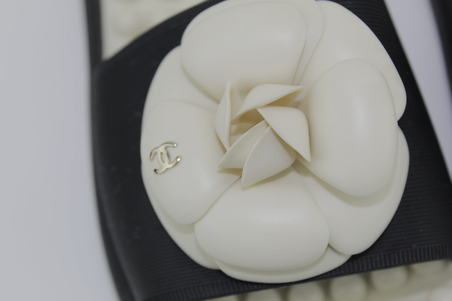 CHANEL CAMELLIA POOL SLIDES