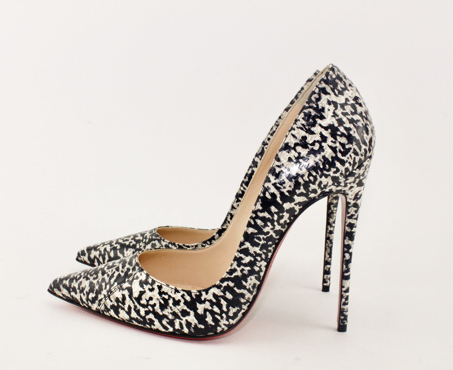 CHRISTIAN LOUBOUTIN SO KATE WATERSNAKE BLACK