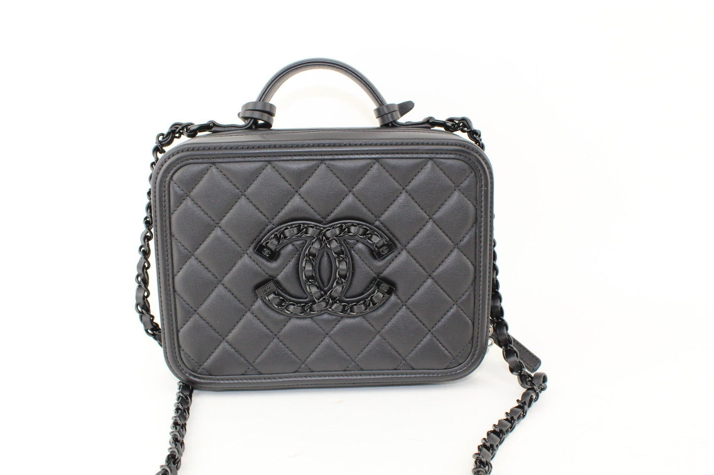 Chanel Black Vanity Case