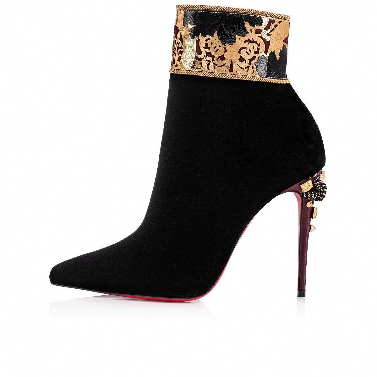 Christian Louboutin Edo Empire Velvet Booties size 40