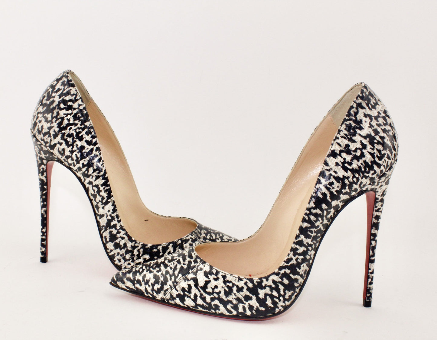 CHRISTIAN LOUBOUTIN SO KATE WATERSNAKE BLACK