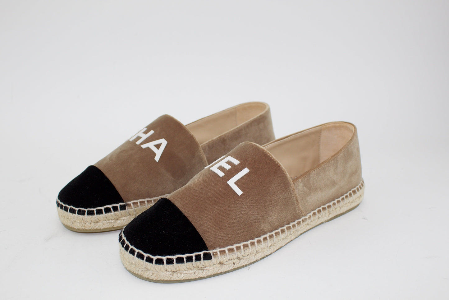 CHANEL VELVET ESPADRILLES