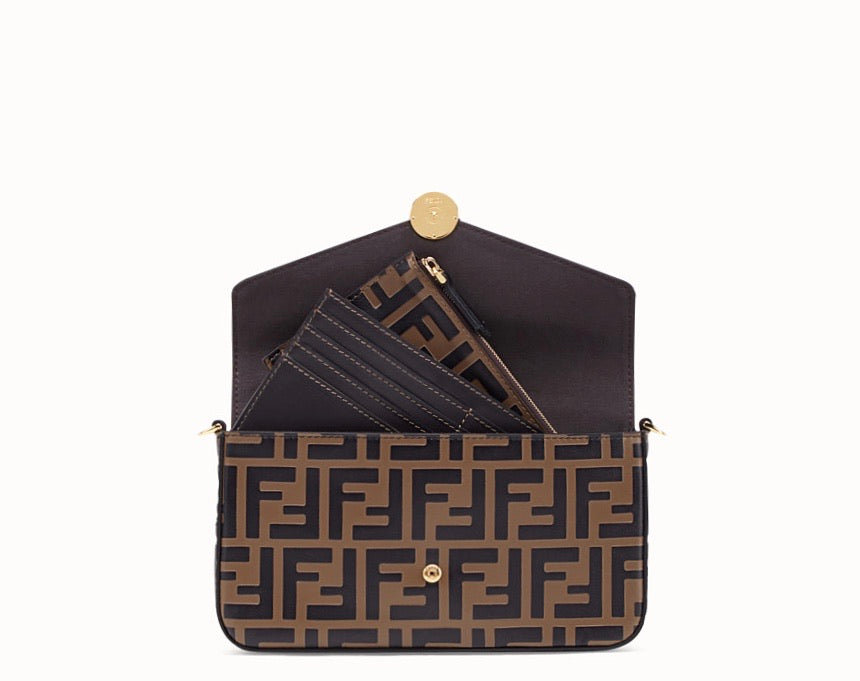 FENDI CHAIN WALLET WITH POUCHES