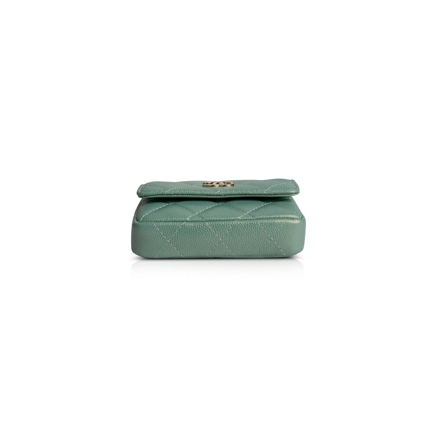 Luxury Chanel 2021 CC Pearl Coin Purse with Chain