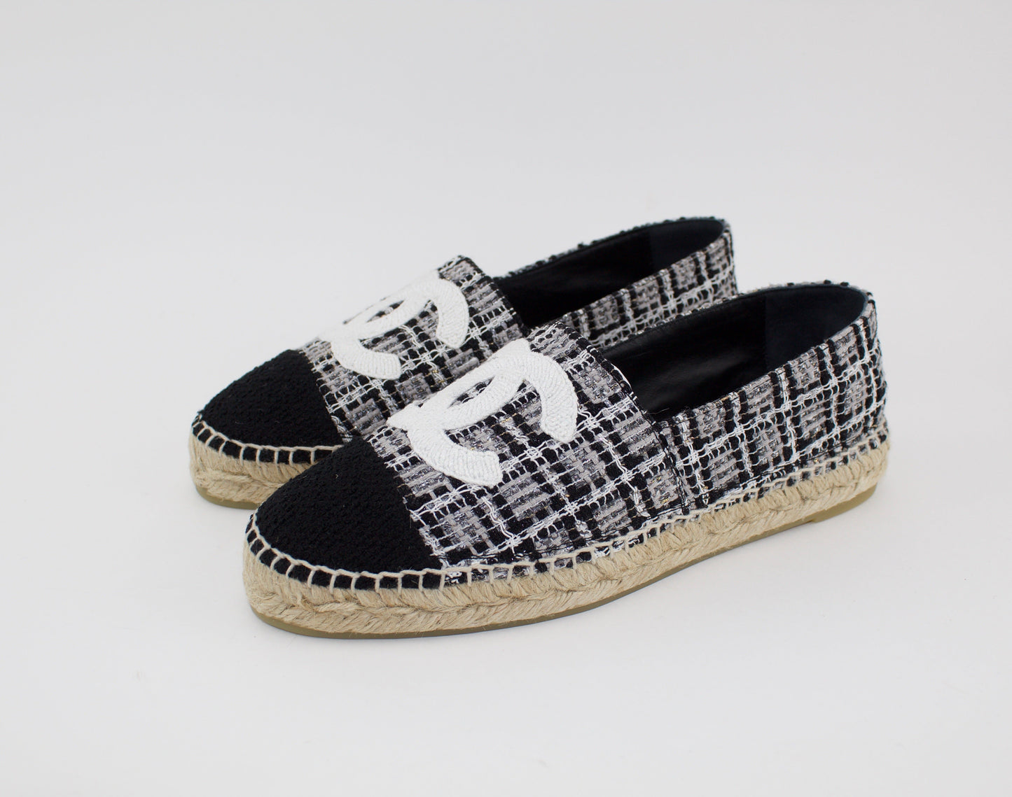 Chanel tweed espadrilles