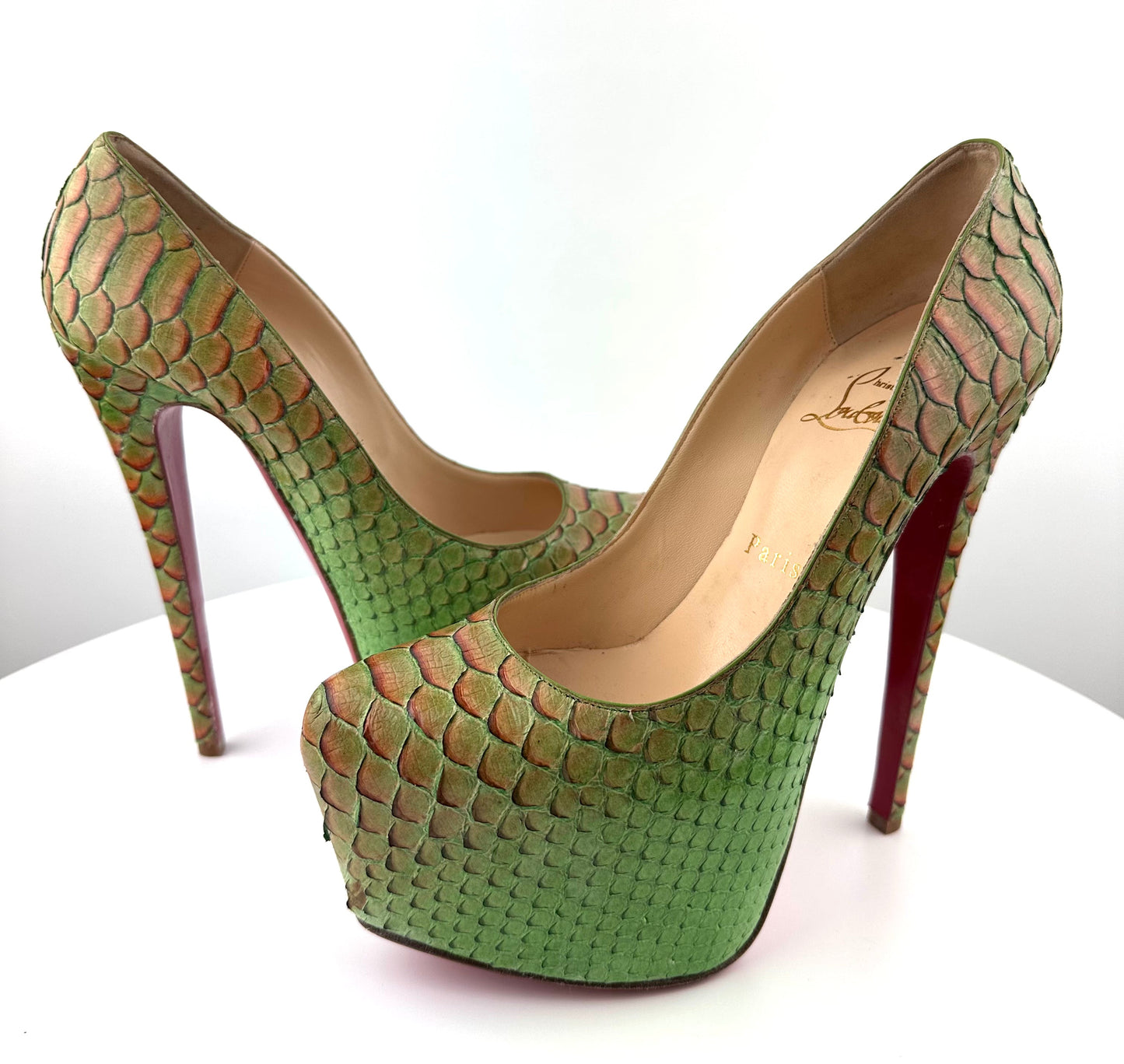 Christian Louboutin Snake skin Daffodiles