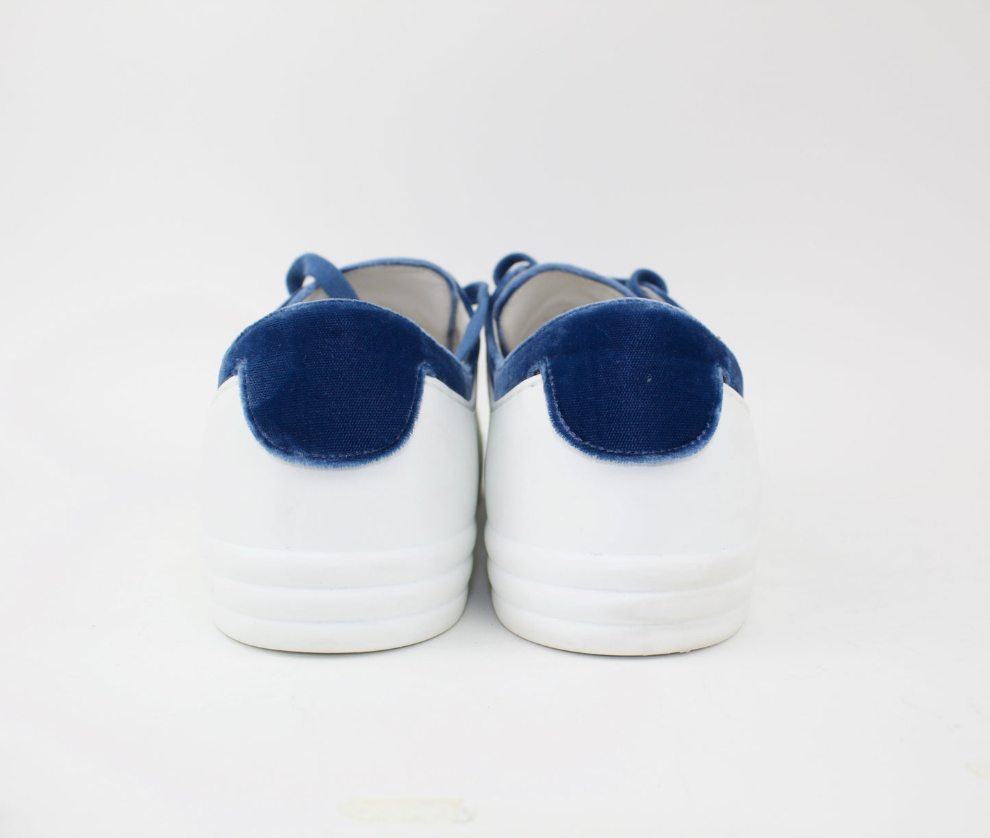 CHANEL TWO TONE VELVET SNEAKERS