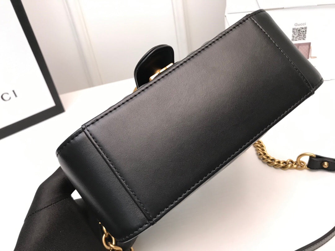 Luxury Gucci GG Marmont Mini Top Handle Bag