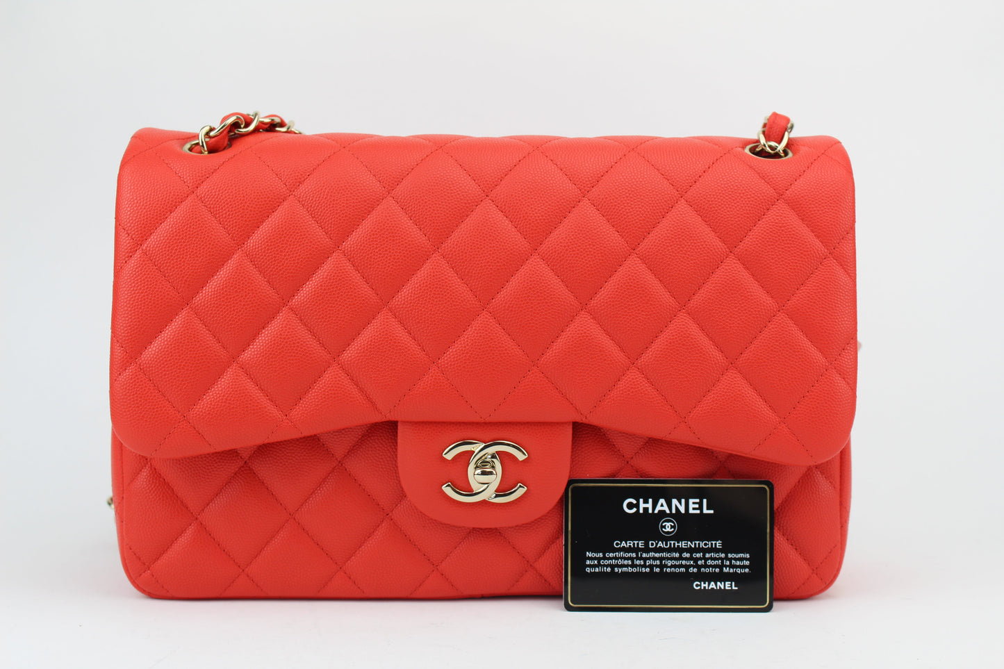 Chanel Caviar Jumbo Quilted Double Flap Bag