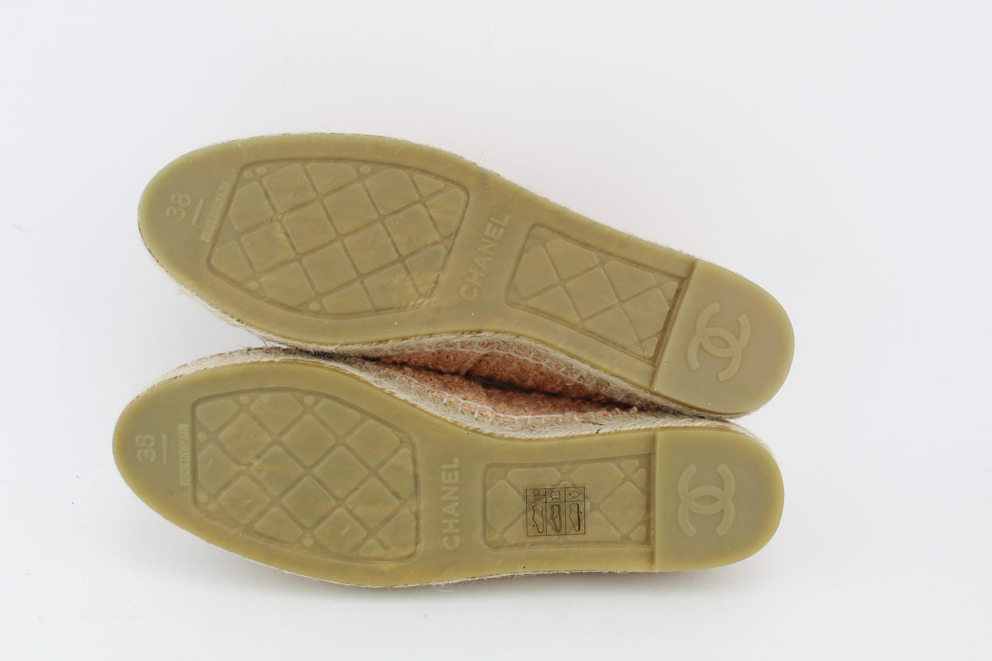 Chanel Espadrille Tweed/ Lambskin Beige and Brown