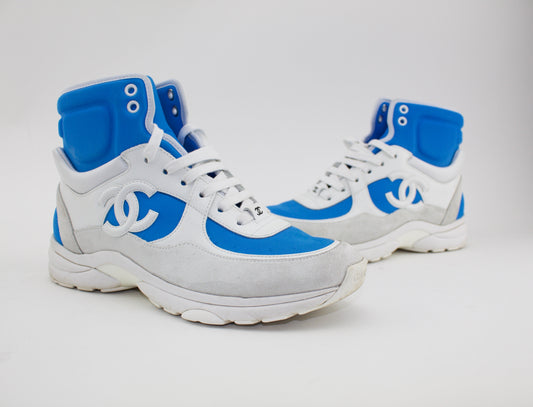 Chanel Cross Trainer Hightop Sneakers