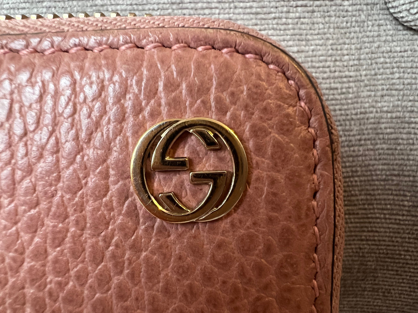 Luxury Gucci Pale Pink GG Long Wallet