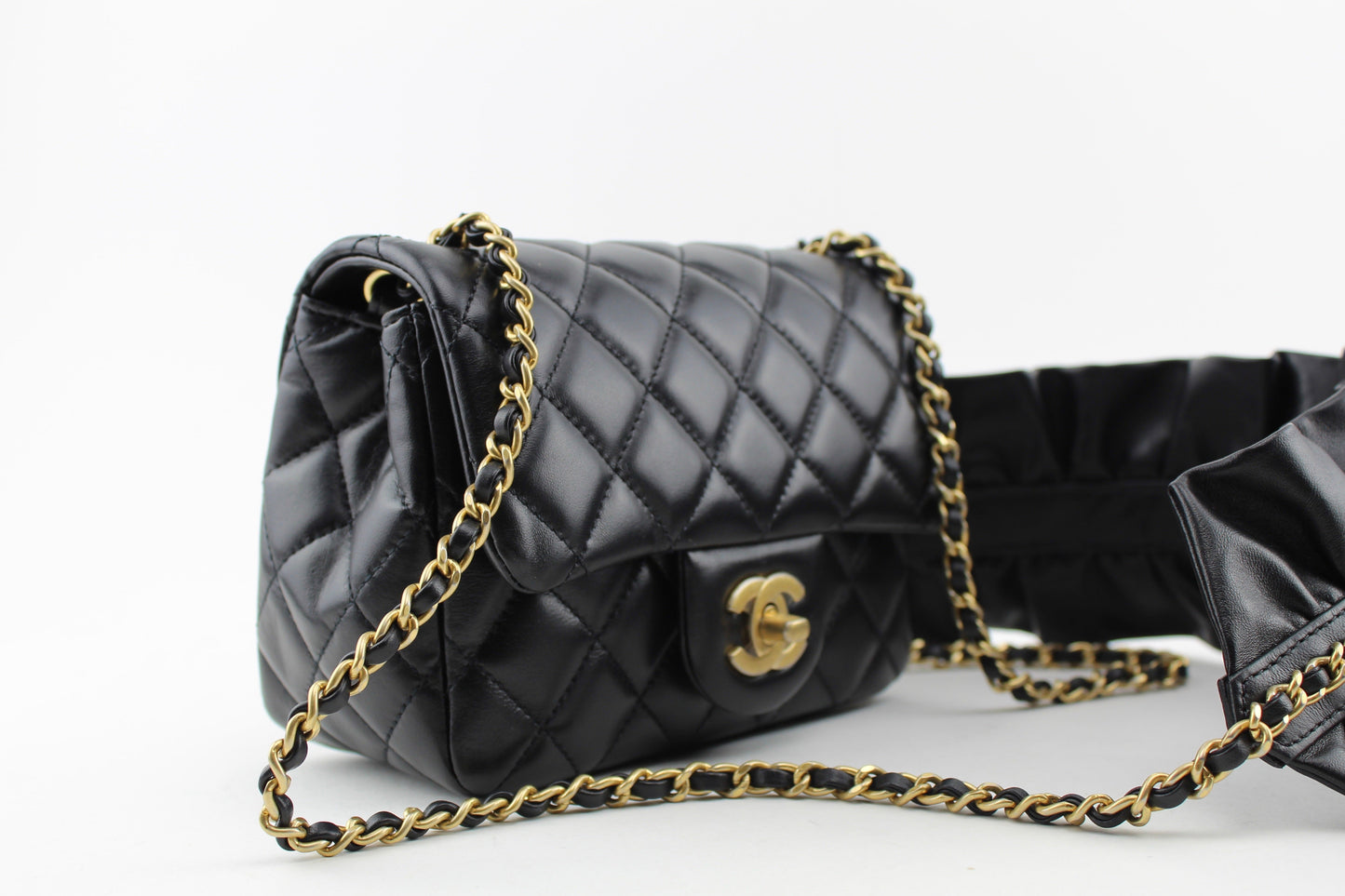 Chanel Romance Square Flap Bag Black