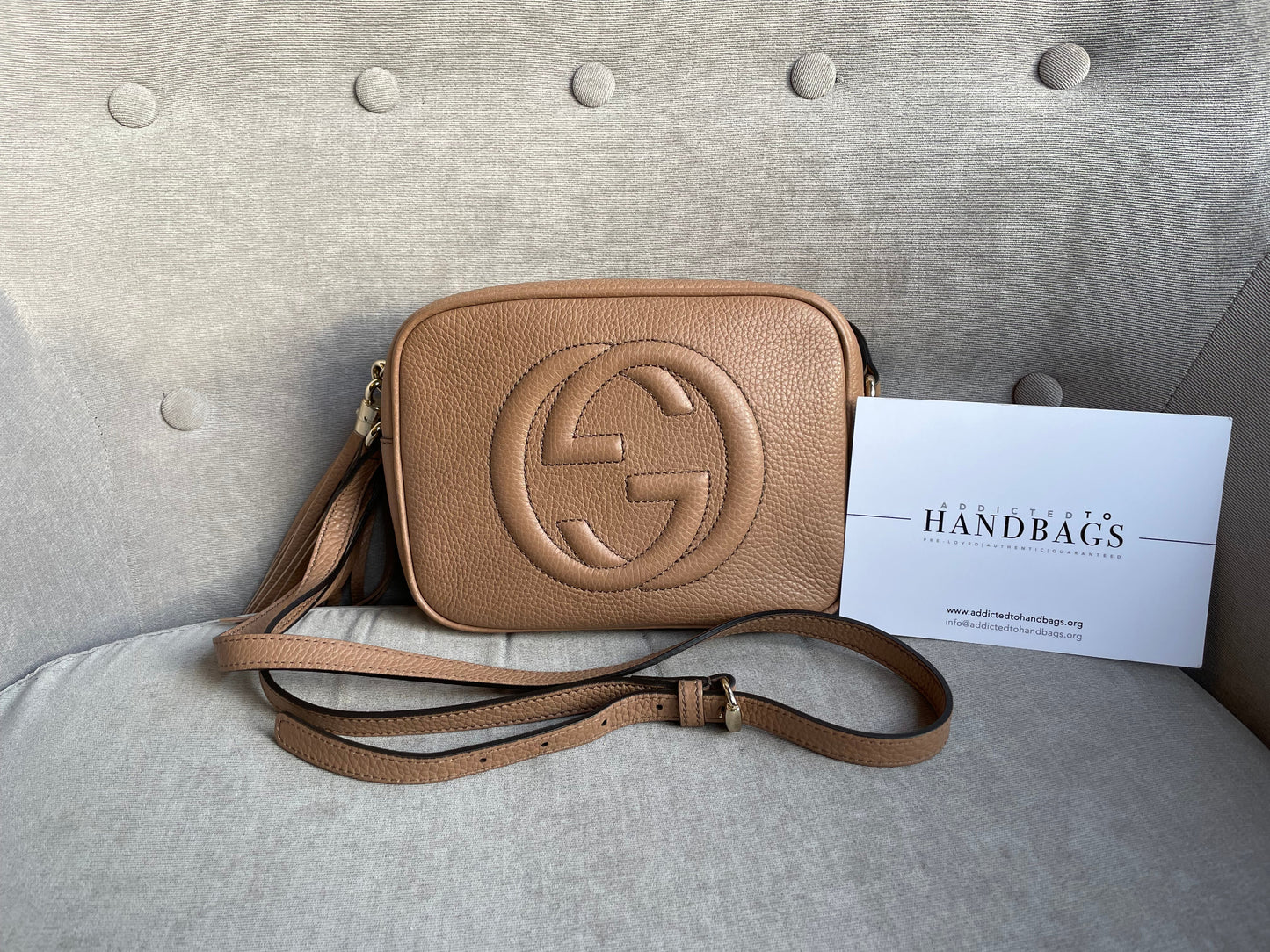 Luxury Gucci Rose Beige Soho Disco ( 1080)