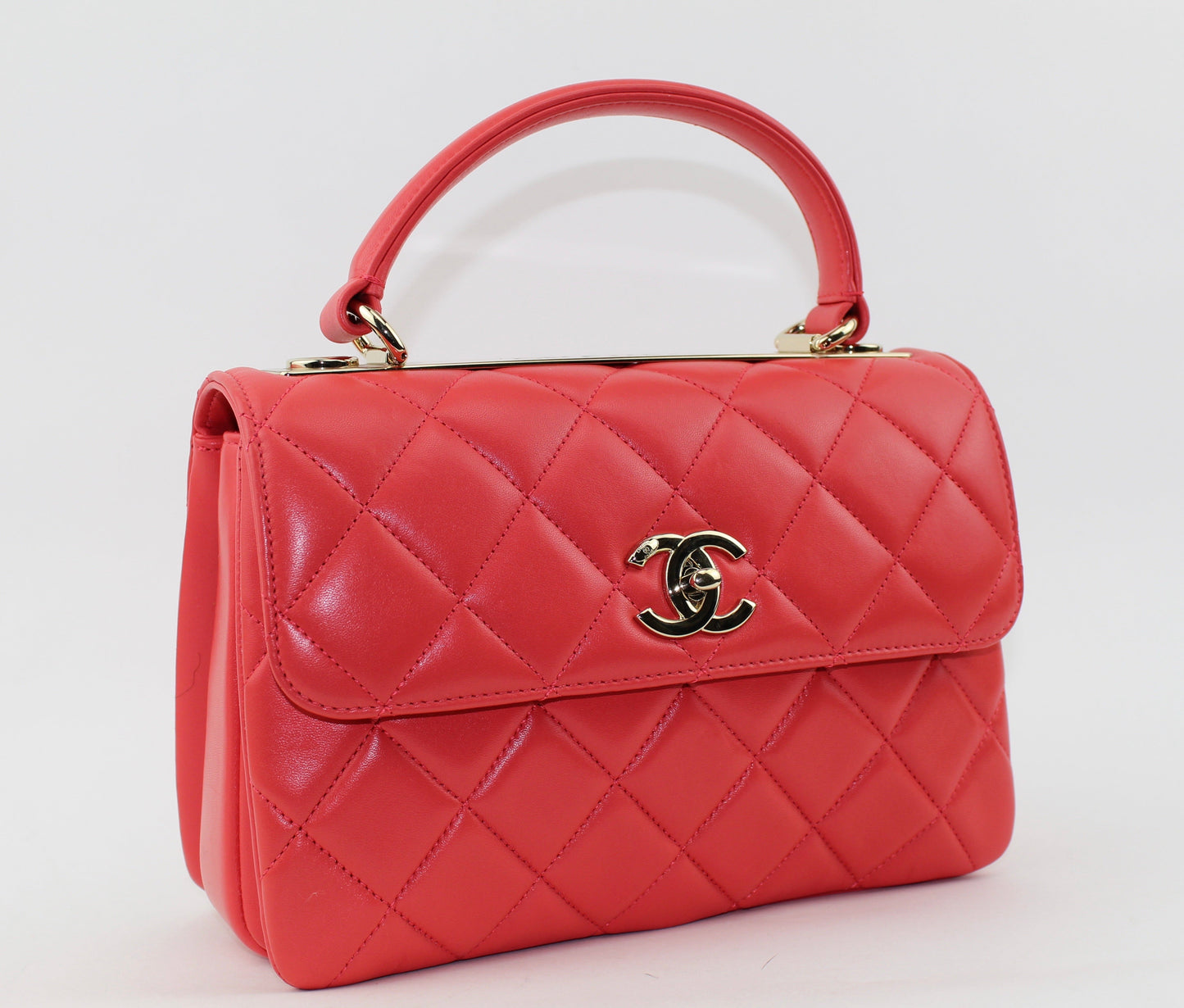 CHANEL FLAP BAG WITH TOP HANDLE