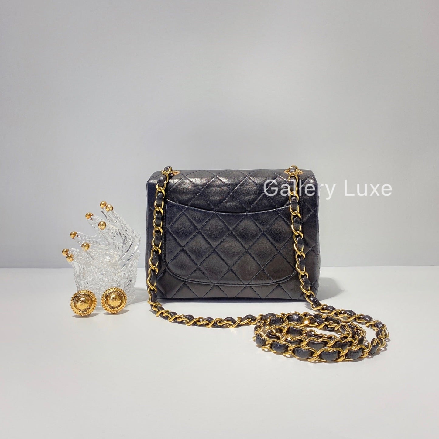 No.2464-Chanel Vintage Lambskin Classic Mini 17cm