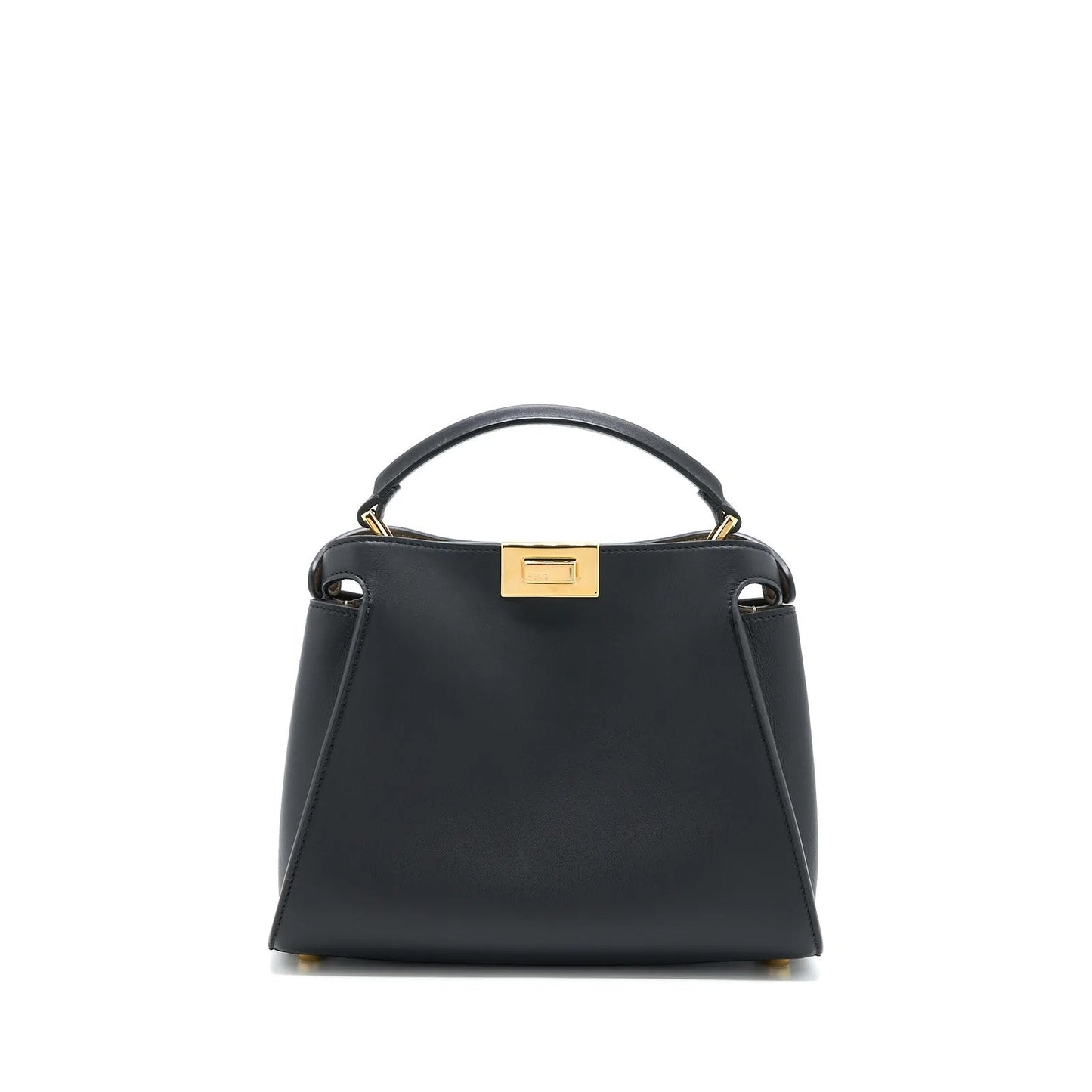 Fendi Small Peekaboo Iconic Bag Calfskin Black GHW