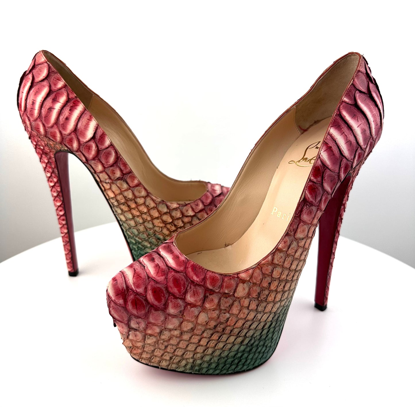 Christian Louboutin Snake skin Daffodiles