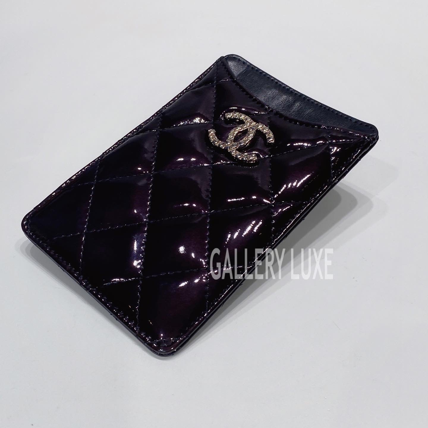 No.3360-Chanel Patent Brilliant Card Holder