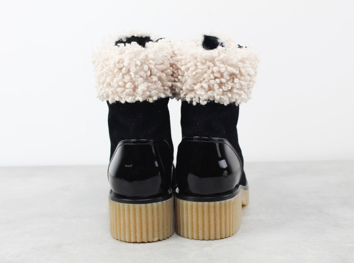 Chanel Lace up boots