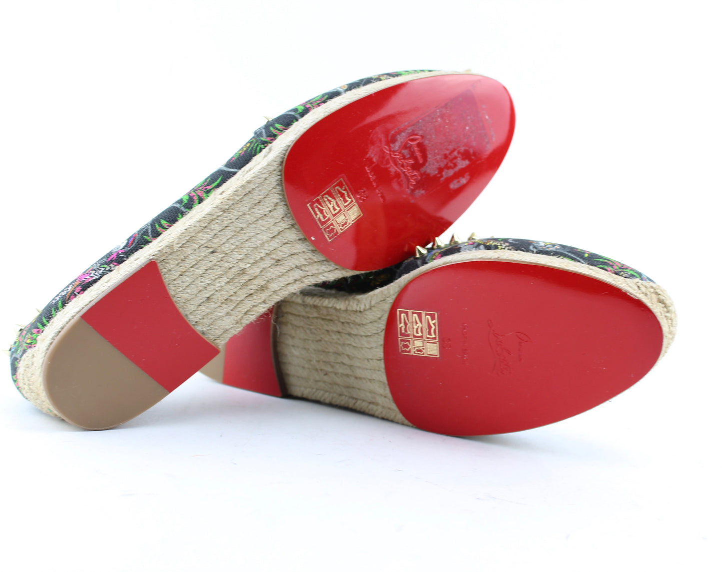 CHRISTIAN LOUBOUTIN ARES SPIKED ESPADRILLES